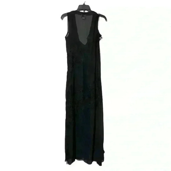 Haute Hippie Silk Sheer Maxi Dress Size XS Black Party Cocktail Elegant - Picture 4 of 15